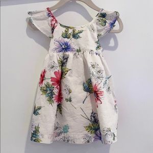 Baby Gap- Cotton Flutter Sleeve Dress 6-12 Month